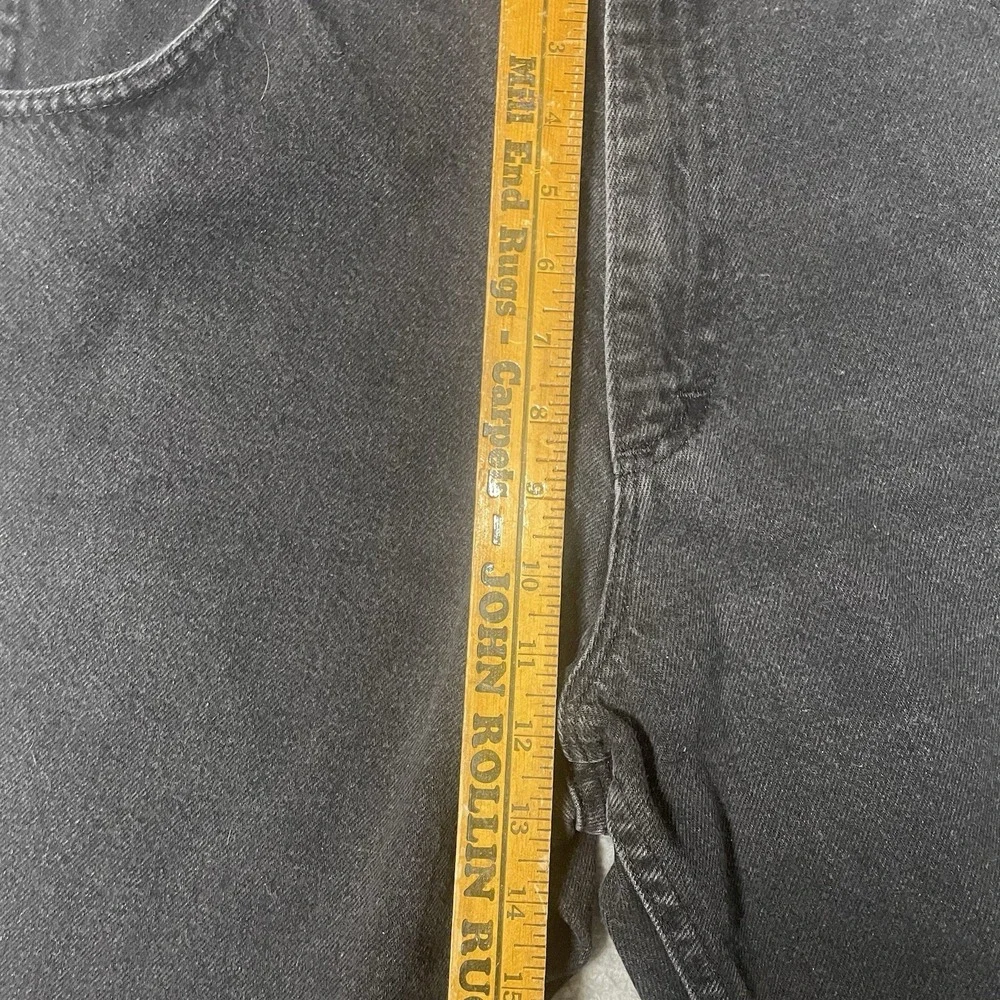 Vintage LL Bean Jeans Mens 40x30 Black Denim Straight Leg Mid Rise Made In USA